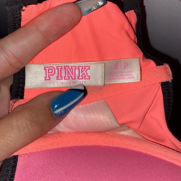 LIKENEW- VICTORIAS SECRET PINK CAGEBACK BRALETTE~S - Picture 2 of 4